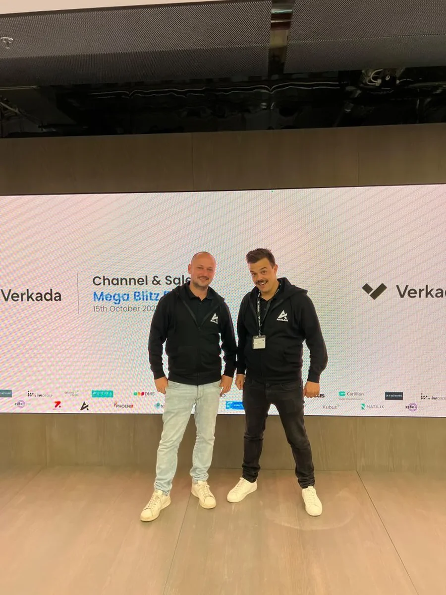 L’équipe ARILAM au Channel & Sales Mega Blitz, chez Verkada, le 15 octobre 2025.